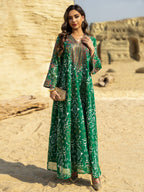 Embroidered Applique Maxi Dress