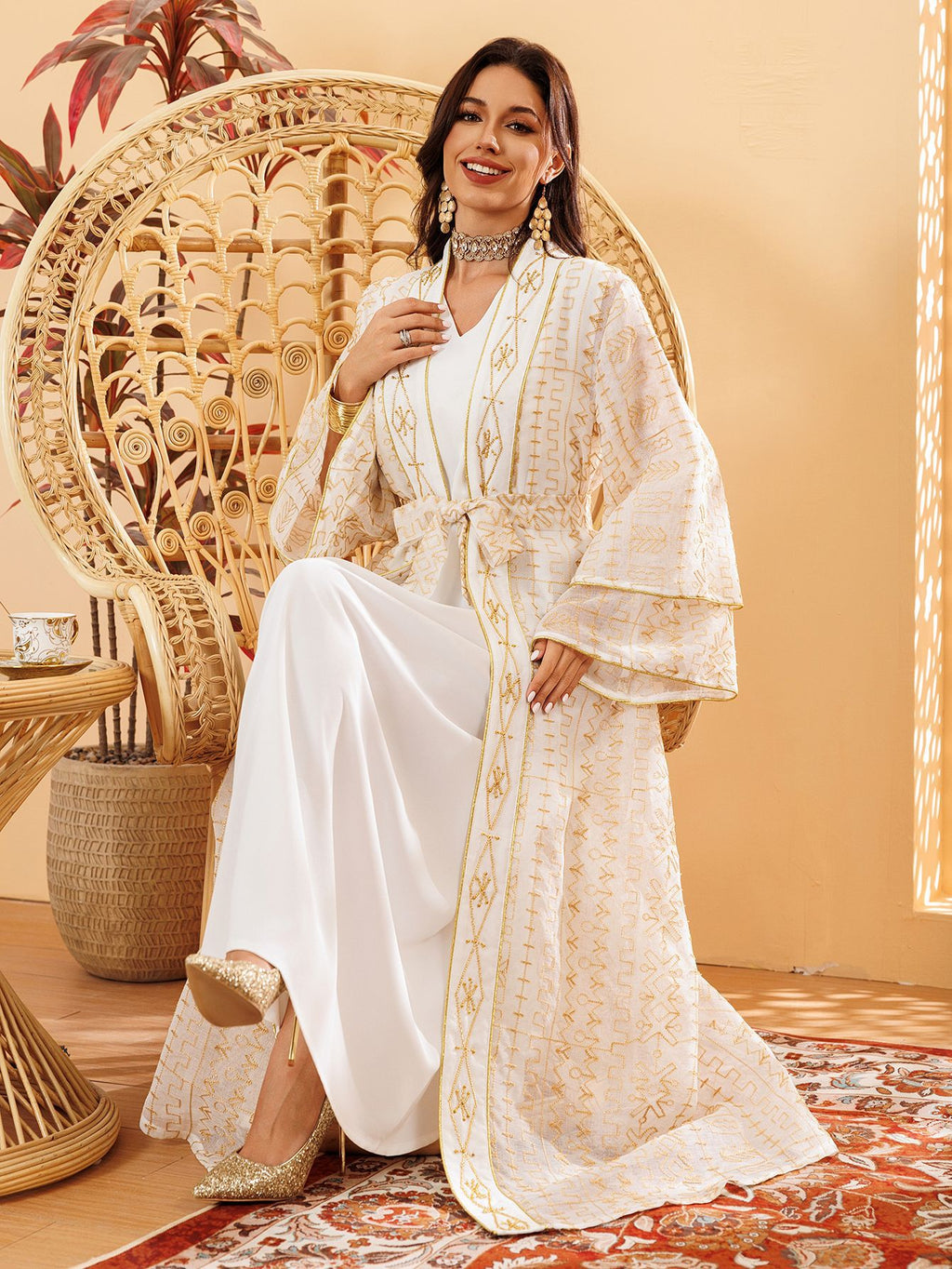 Two-Piece Mesh Maxi Dress