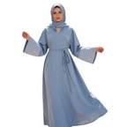 Embroidered Oversized Maxi Dress for women with long sleeves