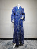 Mesh Embroidery Two-Piece Maxi Dress
