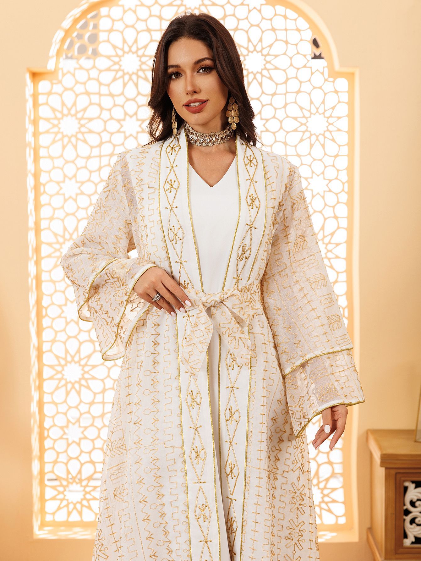 Two-Piece Mesh Maxi Dress