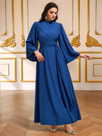 Cyan Blue Stretch Maxi Dress