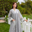 Mesh Tassel Long-Sleeve Maxi Dress