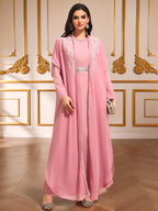 Pink Sequin Maxi Dress