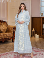 Printed Jalabiya Maxi Dress