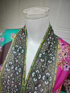 Rhinestone Printed Maxi Dress