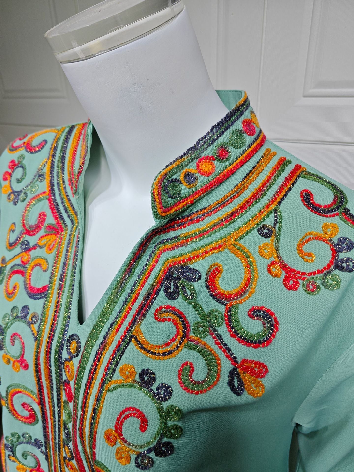 Embroidered Pullover Maxi Dress