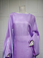 Shiny Satin Belted Maxi Dress