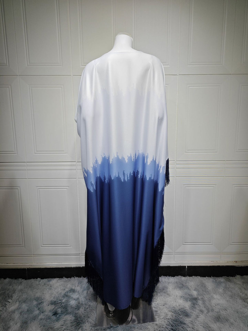 Fringe Print Maxi Dress
