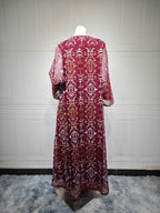 Mesh Patchwork Maxi Dress