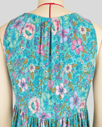 Printed V-Neck Midi Dress
