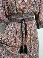 Printed A-Line Maxi Dress