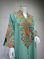 Embroidered Pullover Maxi Dress