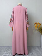 Embroidered Robe Dress