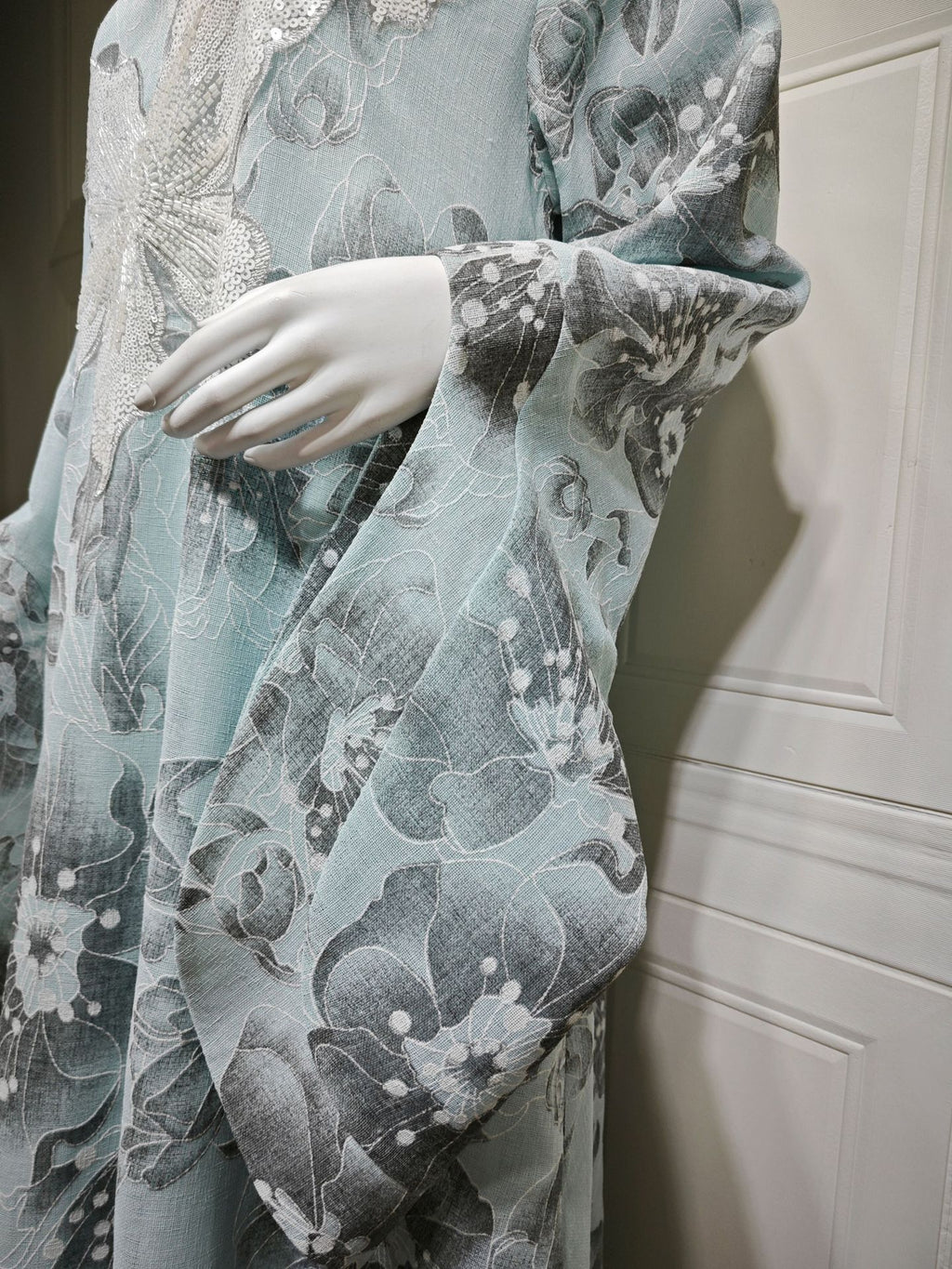 Sequin Hooded Maxi Dress