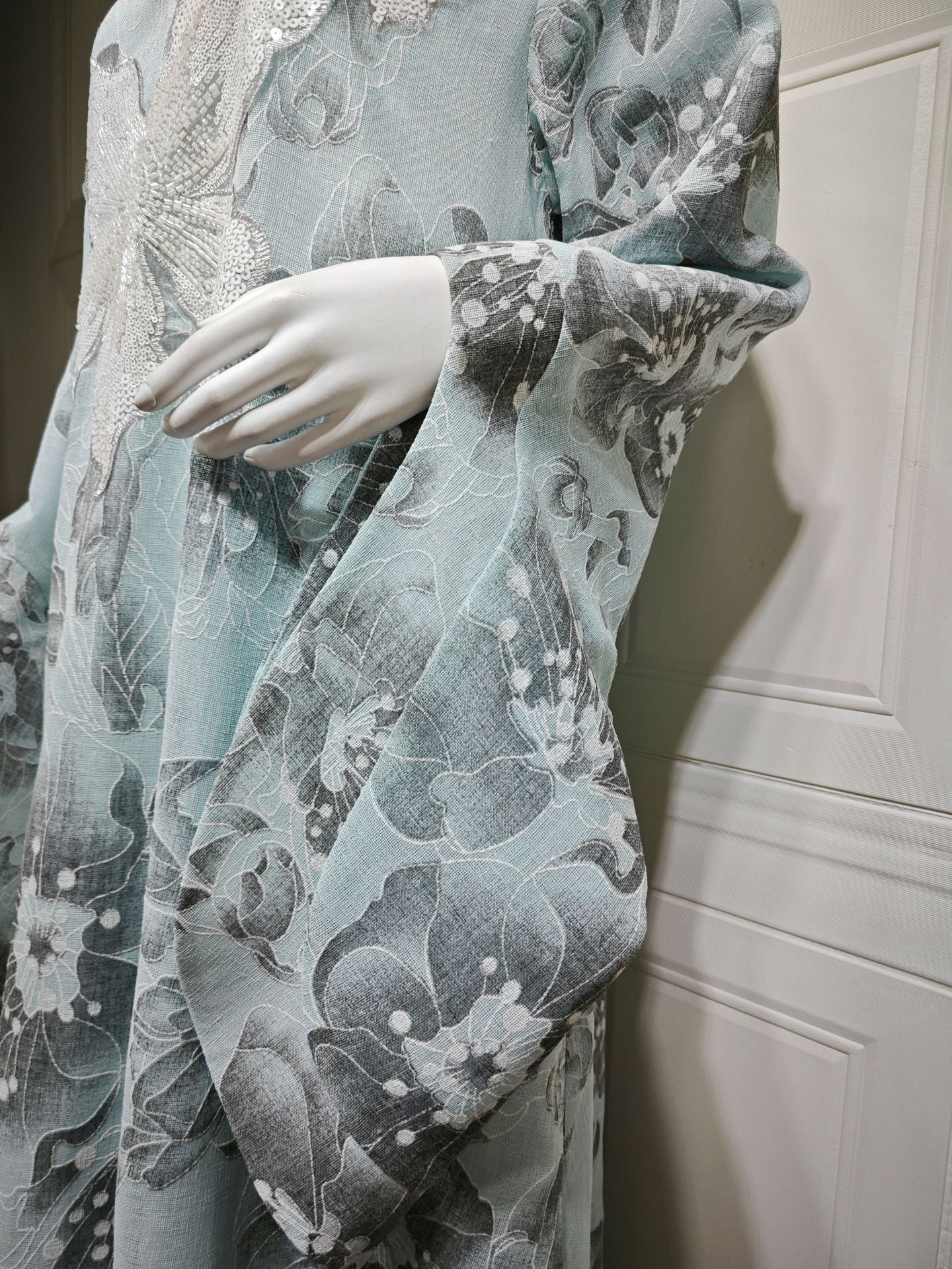 Sequin Hooded Maxi Dress