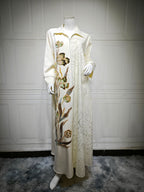 Sequin Floral Maxi Dress