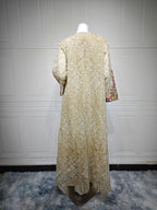 Mesh Patchwork Maxi Dress