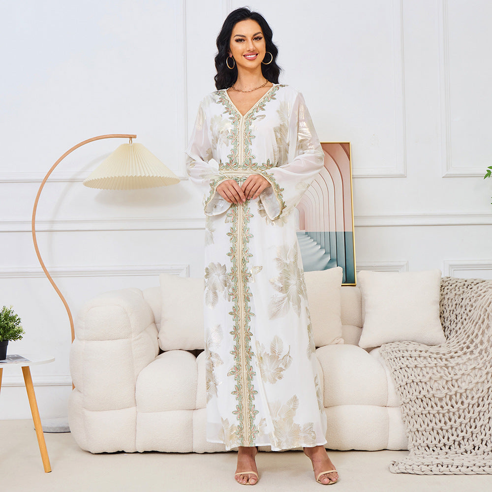 V-Neck Long-Sleeve Maxi Dress Zweitbild