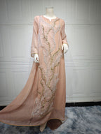Sequin Mesh Maxi Dress