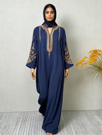 Embroidered Robe Dress