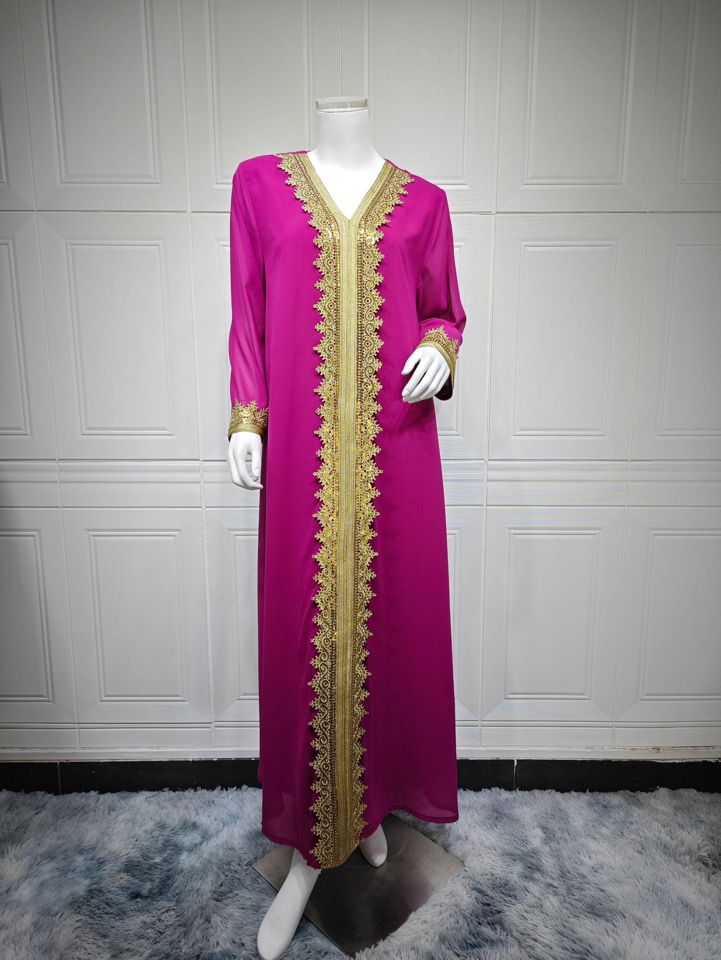 Two-Piece Chiffon Maxi Dress Set