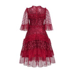 Pleated Shimmer A-Line Mini Dress for Women