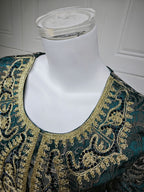 Lace-Up Kaftan Maxi Dress
