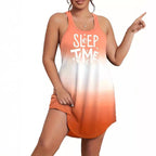 3D Floral Print Sleeveless A-Line Mini Dress for Women, Plus Size