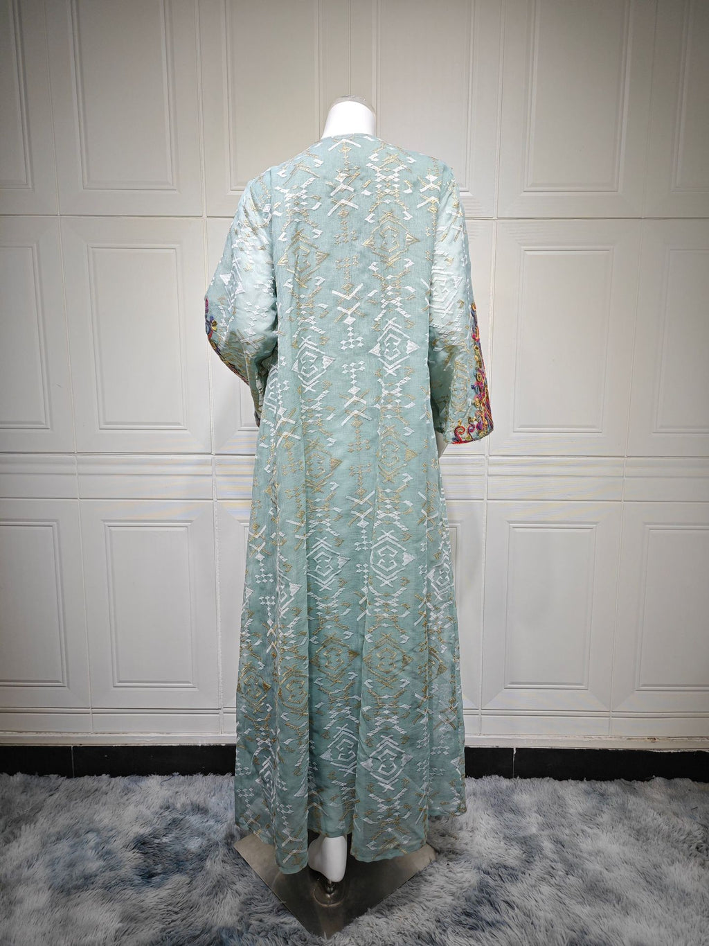 Mesh Patchwork Maxi Dress