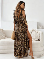 Leopard Print Maxi Dress