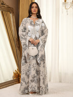 Sequin Hooded Maxi Dress