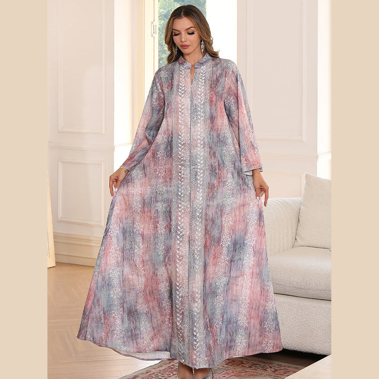 Printed Ethnic Robe Maxi Dress Secundaire afbeelding