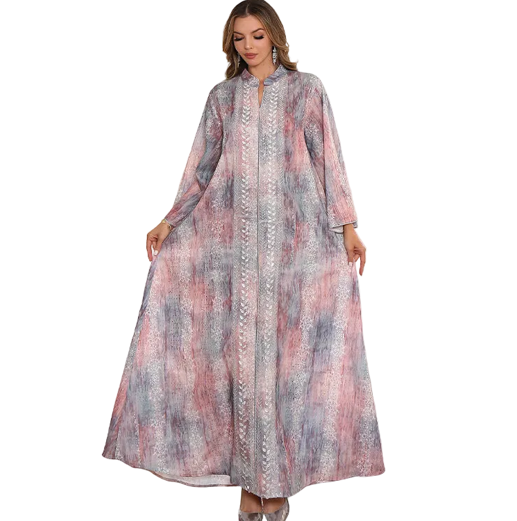 Printed Ethnic Robe Maxi Dress Hoofdafbeelding