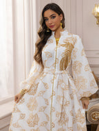 Embroidered Jalabiya Evening Gown