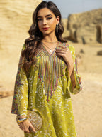 Embroidered Applique Maxi Dress