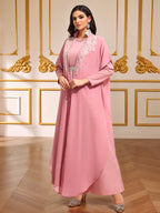 Pink Sequin Maxi Dress