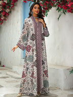 Tie-Dye Chiffon Maxi Dress