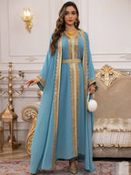 Two-Piece Chiffon Maxi Dress Set