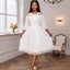 Mesh Round-Neck Midi Dress