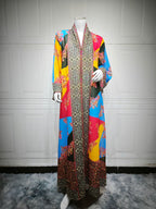 Rhinestone Printed Maxi Dress
