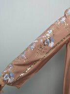 Floral Embroidered V-Neck Maxi Dress
