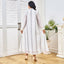Embroidered Long-Sleeve Maxi Dress