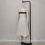 Lace-Contrast Camisole Maxi Dress in Off-White