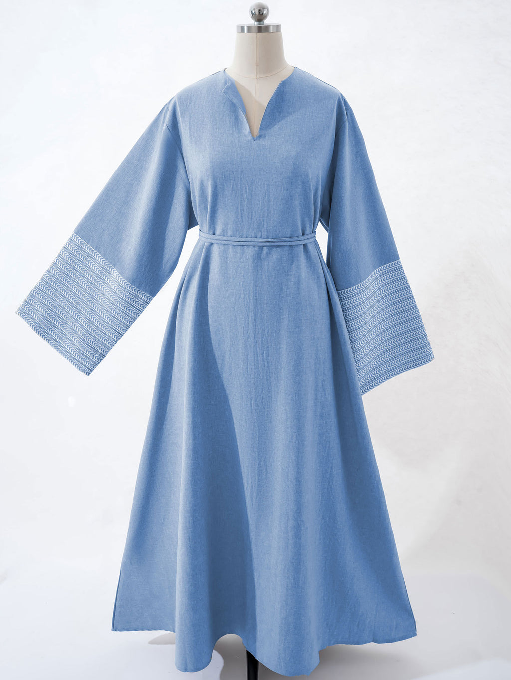 Embroidered Oversized Maxi Dress