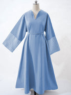 Embroidered Oversized Maxi Dress