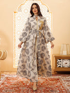 Embroidered Jalabiya Evening Gown