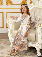Satin Mother and Daughter Maxi Dress