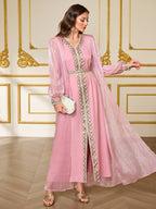 Two-Layer Cardigan Maxi Dress