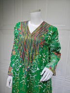 Embroidered Applique Maxi Dress